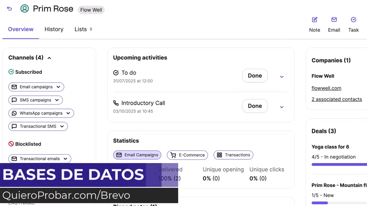 contactos brevo