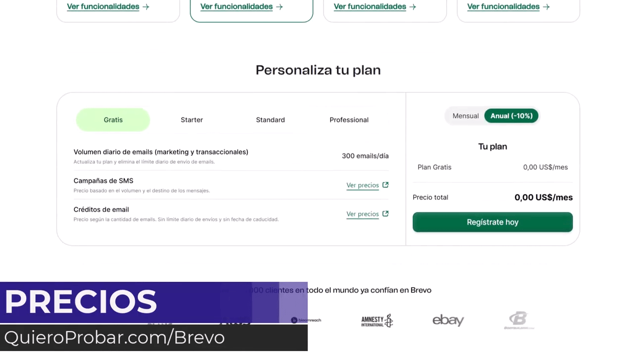 plan gratis brevo