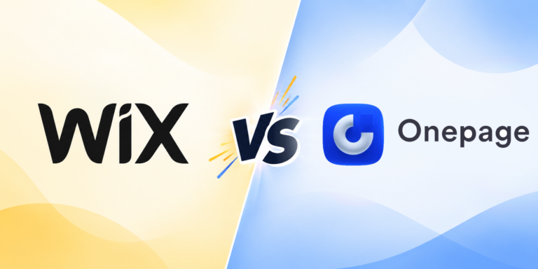 Imagen Principal Wix vs Onepage