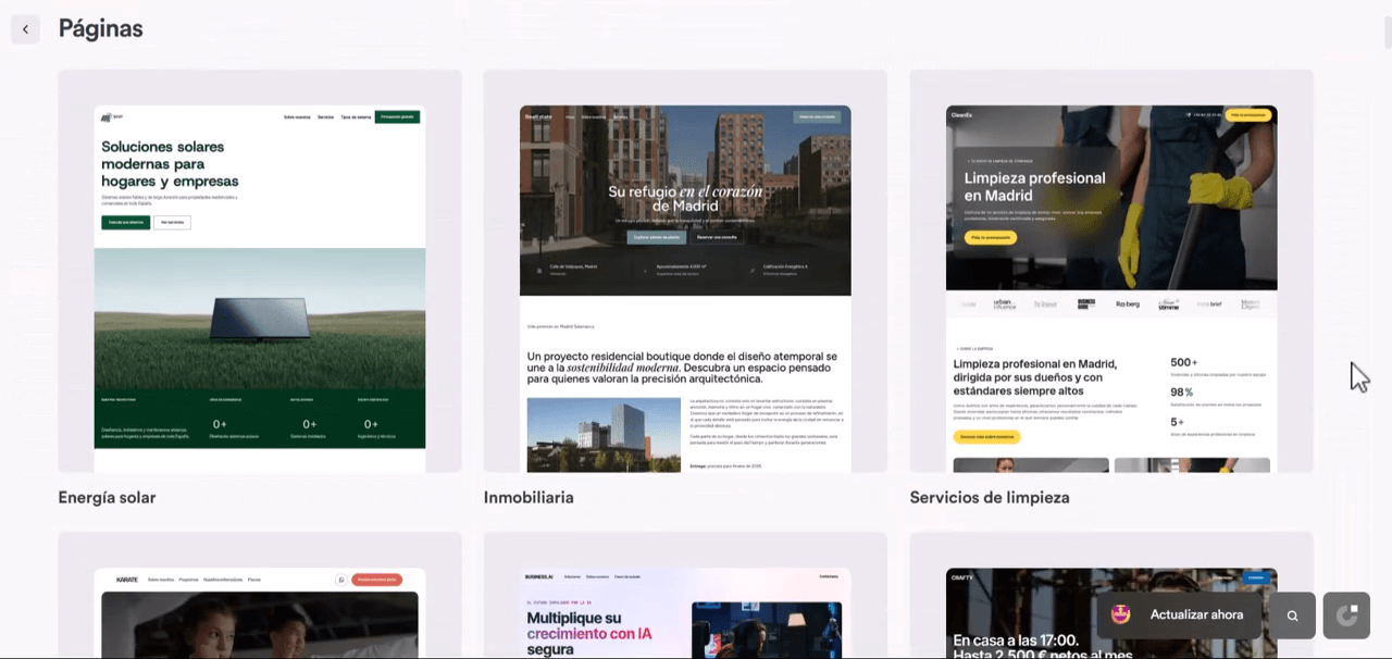plantillas onepage